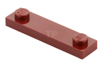 LEGO Plaat, aangepast 1 x 4 met 2 noppen