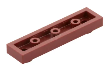 LEGO Plaat, aangepast 1 x 4 met 2 noppen