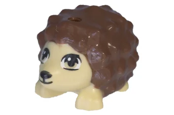 LEGO Hedgehog with Reddish Brown Spines Pattern