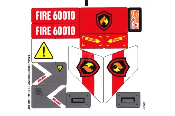 LEGO Autocollant pour l'ensemble 60010