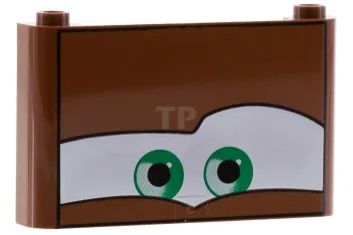 LEGO Windscreen 1 x 6 x 3 with Eyes on White…