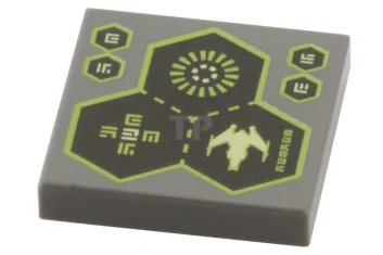 LEGO Tile 2 x 2 with Hexagons Pattern