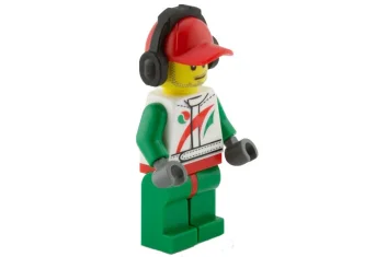 LEGO Race Car Mechanic with Headphones