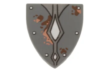 LEGO Shield Triangular with Diamond Pattern