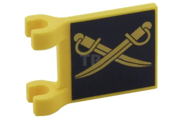 LEGO Bandiera 2 x 2 quadrata con occhiali da taglio incrociati…