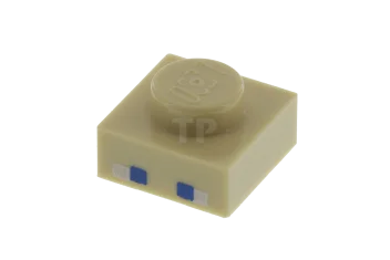 LEGO Plate 1 x 1 with 2 Blue and 2 White…