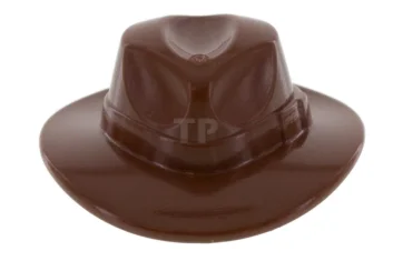 LEGO Minifig, Headgear Hat, Wide Brim Outback Style (Fedora)