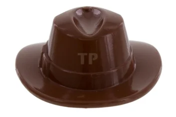 LEGO Minifig, Headgear Hat, Wide Brim Outback Style (Fedora)