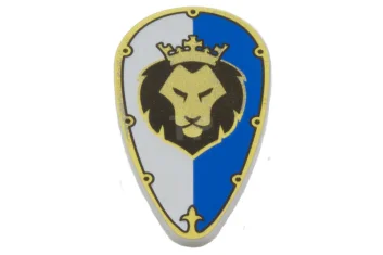 LEGO Shield Ovoid with Lion Head Pattern