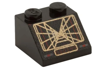 LEGO Pente 45° 2 x 2 avec tranchée SW Schéma informatique.