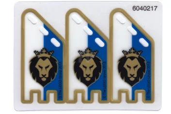 LEGO Plastic Flag with Lion with Crown Pattern, Squared Ends, Complete…