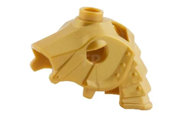 LEGO Horse Battle Helmet, Stud on Top and 4 Neck Plates…