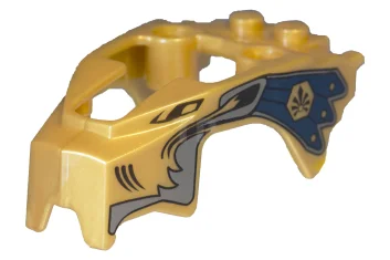 LEGO Carénage de volant d'inertie en forme de lion avec motif