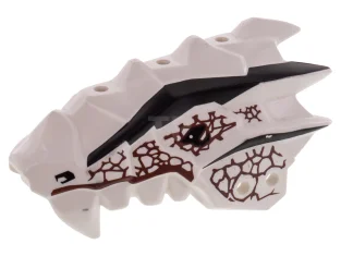 LEGO Testa di drago (Ninjago) Mascella superiore spinosa con motivo di…