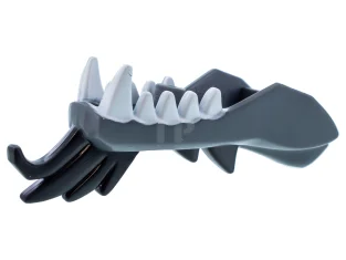 LEGO Testa di drago (Ninjago) Mascella inferiore con denti bianchi e…