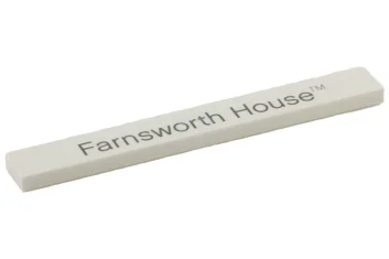 LEGO Tile 1 x 8 with 'Farnsworth House' Pattern