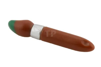 LEGO Minifig, Utensil Paint Brush with Silver Ring and Green Tip…