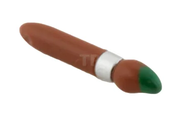 LEGO Minifig, Utensil Paint Brush with Silver Ring and Green Tip…