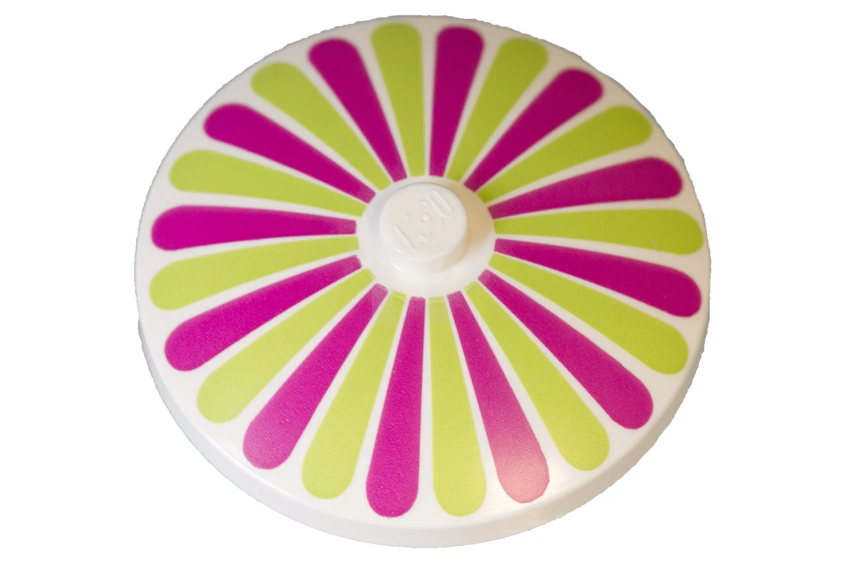 LEGO&reg; 3960pb027 - 6066373 - Dish 4 x 4 Inverted with Petals Pattern