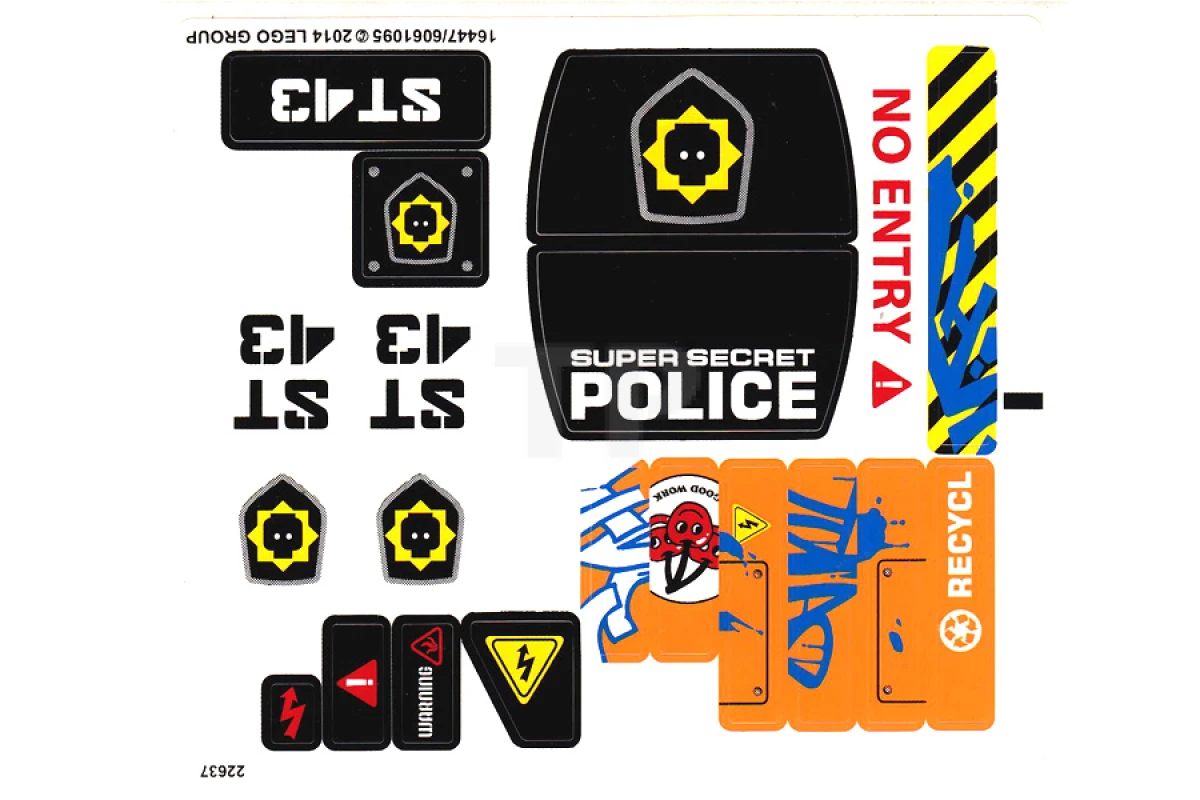 LEGO&reg; 6061095 - Sticker for Set 70808