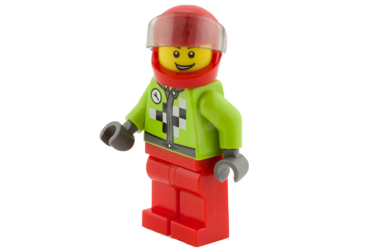 LEGO&reg; rac054 Rallyrijder Nummer 8