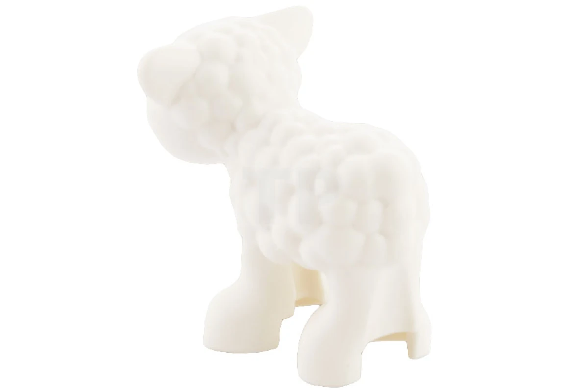 LEGO&reg; 6177246 - 15695pb01 - Lamb with Eyes and Nose Pattern