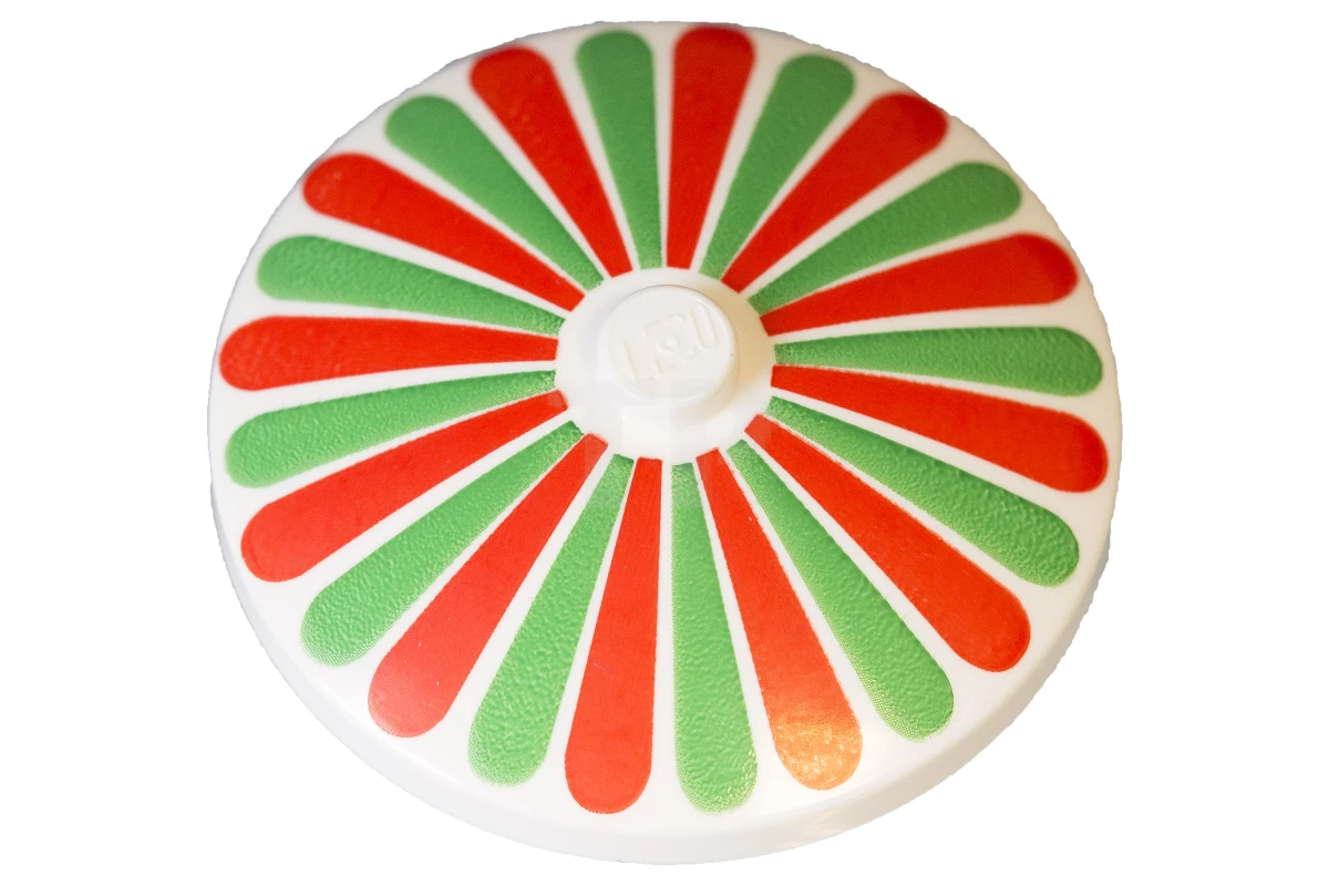 LEGO&reg; 81847 - 3960p01 - Plato 4 x 4 Invertido con Patrón de Pétalos