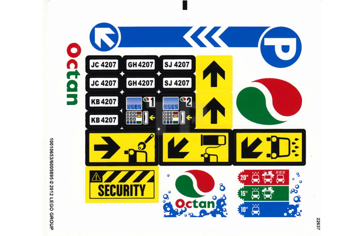 LEGO&reg; 6005895 - Sticker voor set 4207