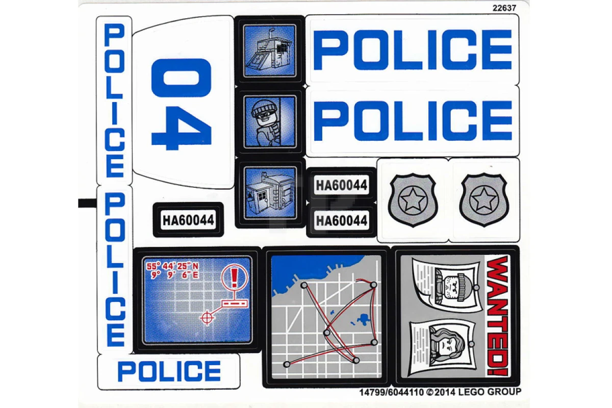 LEGO&reg; 6044110 - Sticker for Set 60044