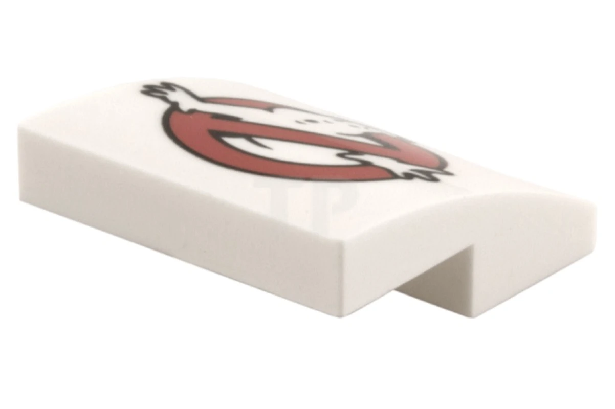 LEGO&reg; 6092268 - 15068pb005 - Pendenza 2 x 2 x 2/3 curvo con logo Ghostbusters