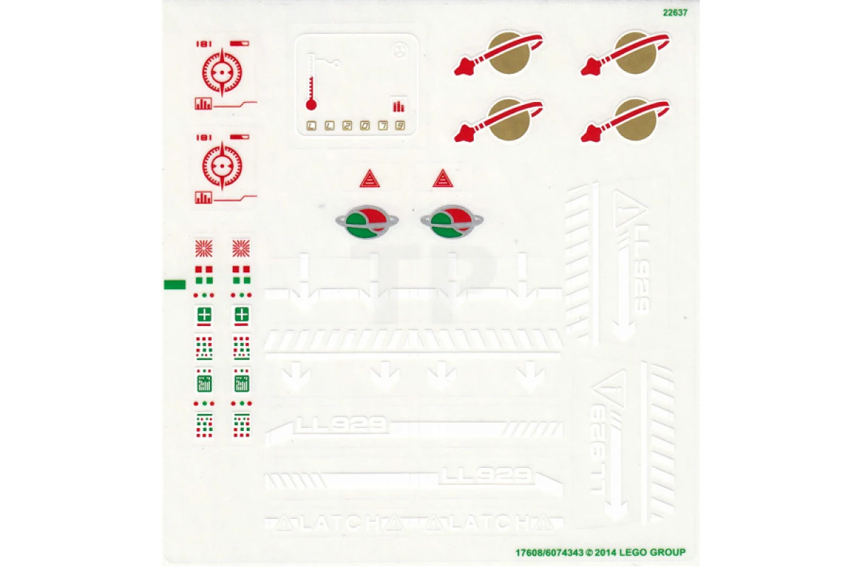 LEGO&reg; 6074343 - Sticker for Set 70816