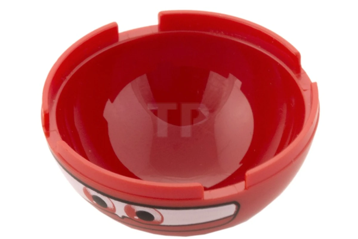 LEGO&reg; 4622459 - 86500pb02 - Cylinder Hemisphere 4 x 4 with Eyes and F1 Helmet Pattern (Francesco)