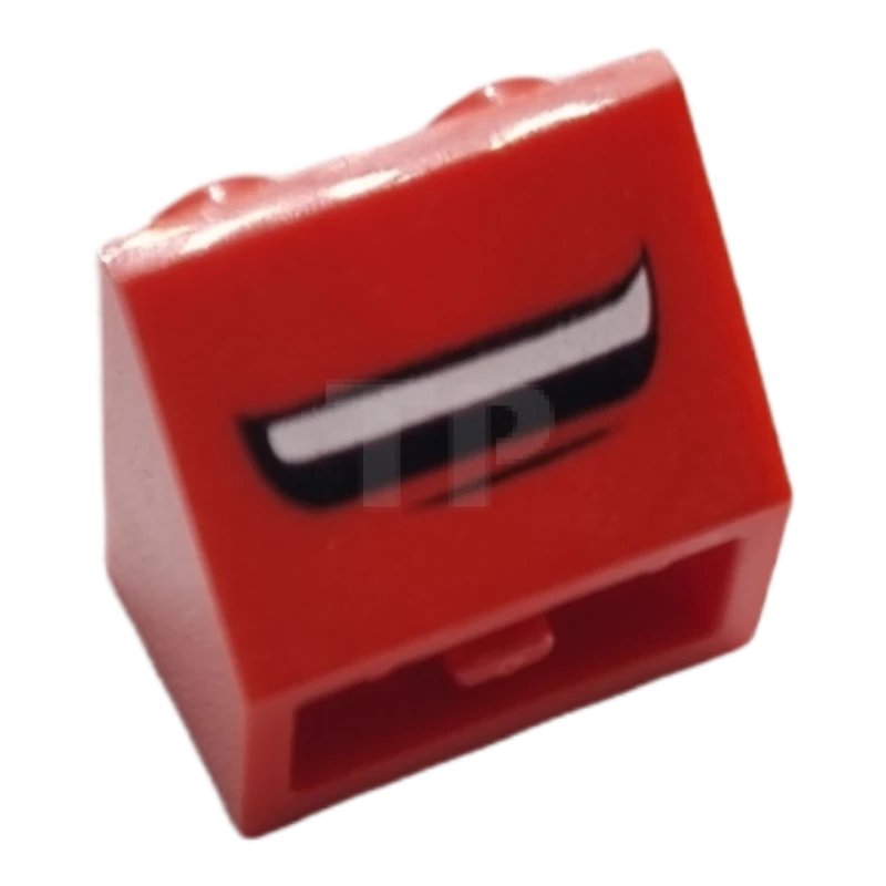 LEGO&reg; 4621943 - 3660pb012 - Pendenza 45° 2 x 2 - Invertita con motivo a bocca sorridente