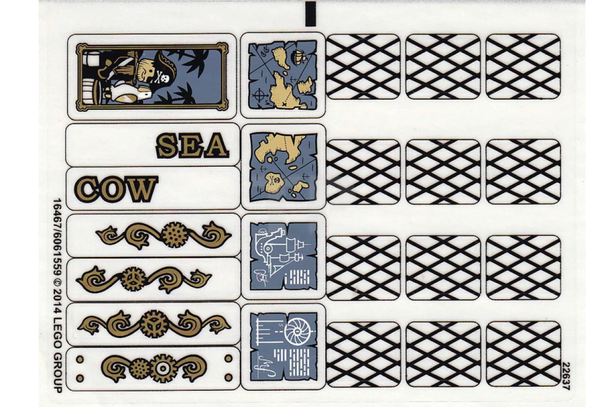 LEGO&reg; 6061559 - Autocollant pour l'ensemble 70810