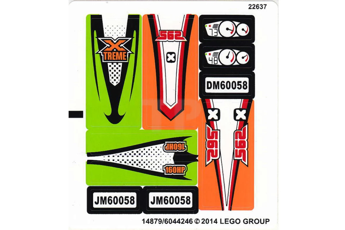 LEGO&reg; 6065800 - Sticker for Set 60058