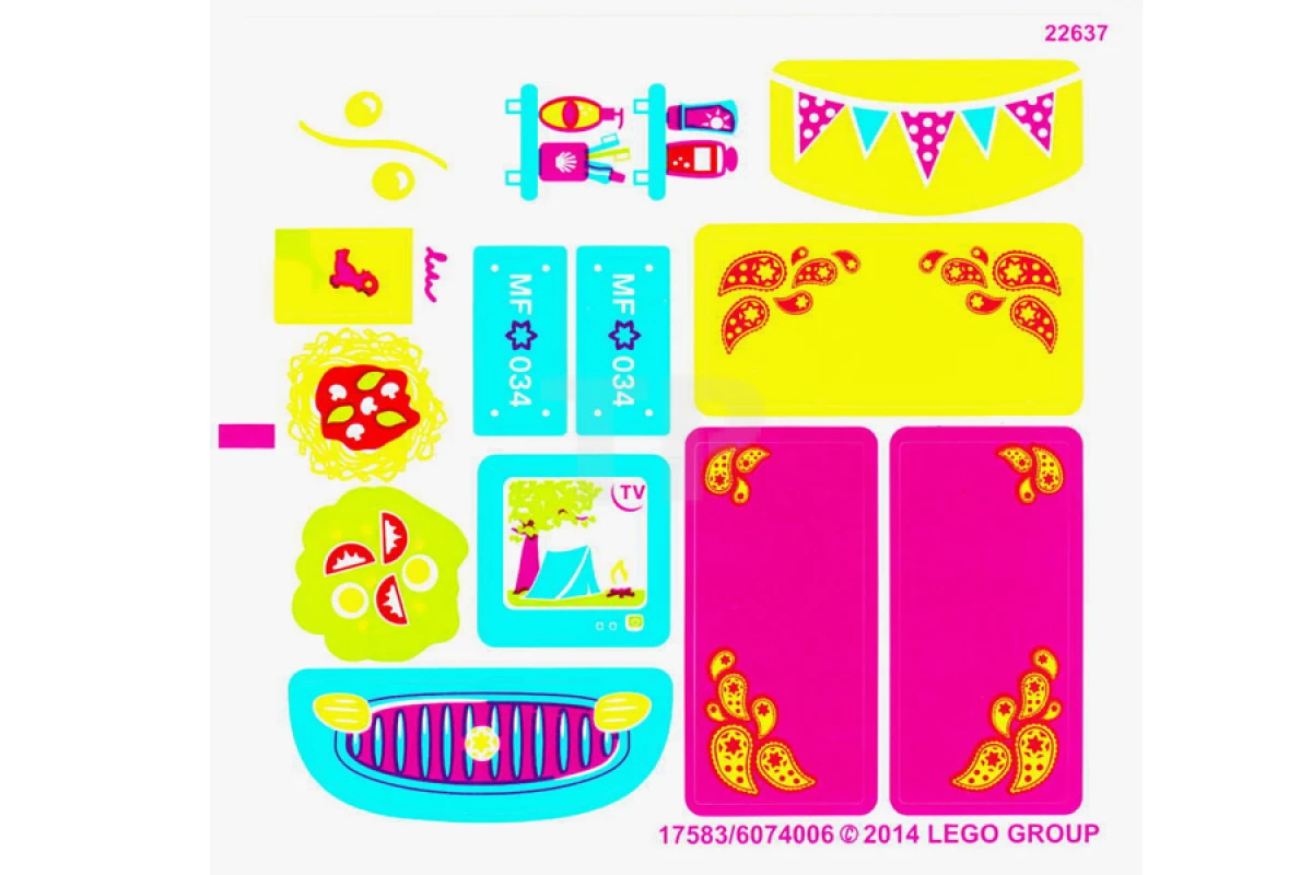 LEGO&reg; 6074006 - Aufkleber für Set 41034