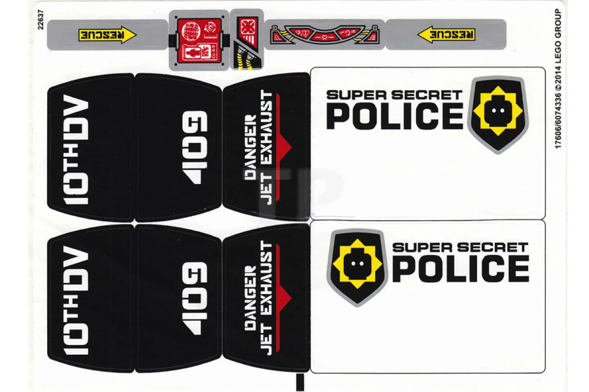 LEGO&reg; 6074336 - Pegatina para Set 70815