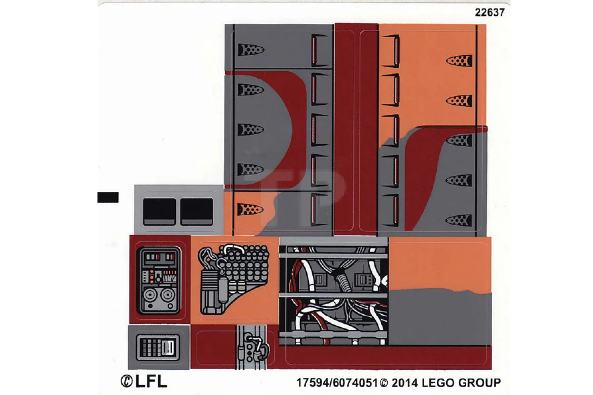 LEGO&reg; 6074051 - Sticker for Set 75052