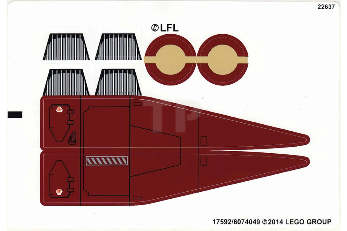 LEGO&reg; 6074049 - Sticker for Set 75051