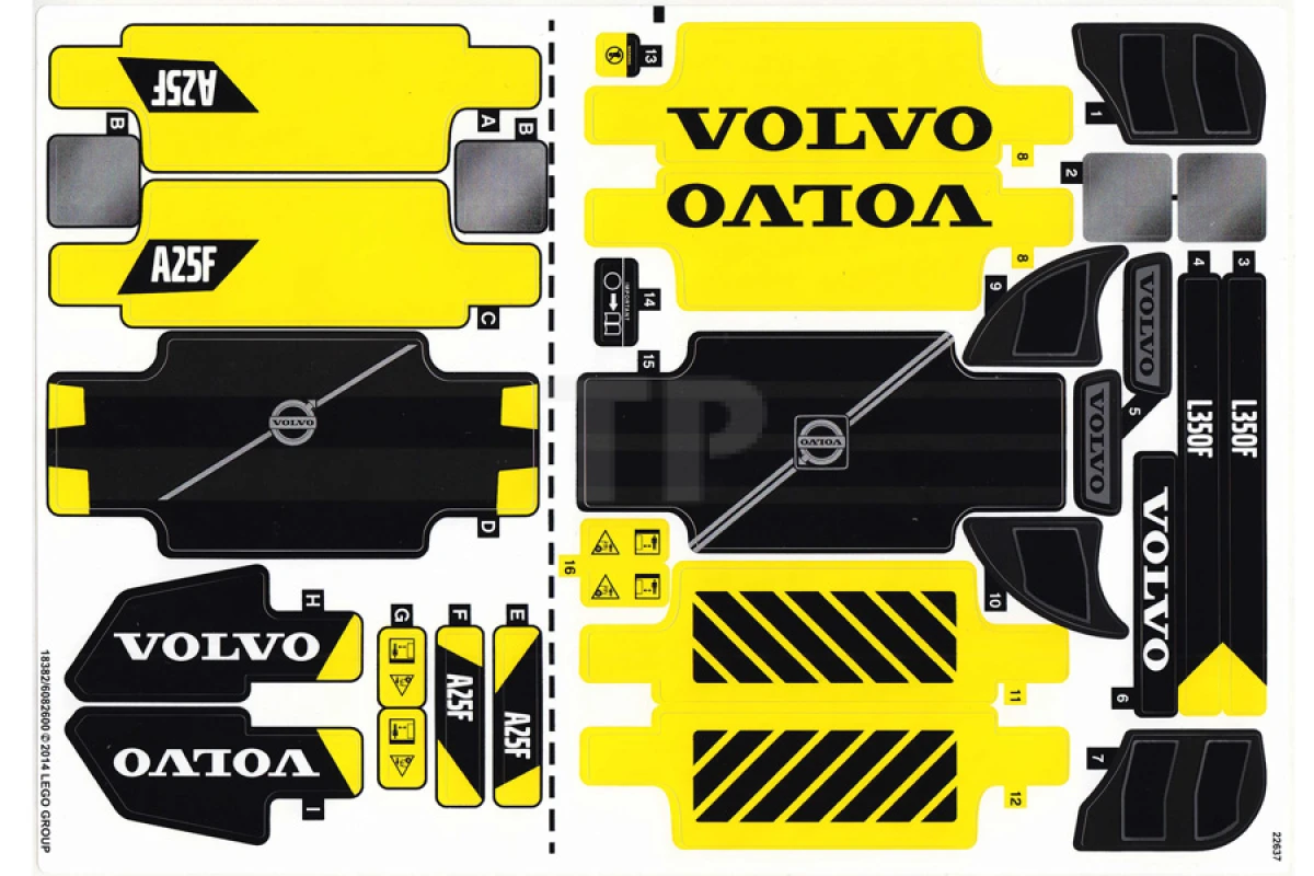 LEGO&reg; 6082600 - Sticker for Set 42030