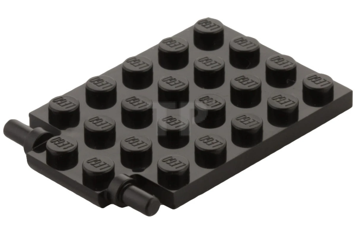LEGO&reg; 6057903 - 92099 - Plate 4 x 6 with Trap Door Hinge (Long Pins)