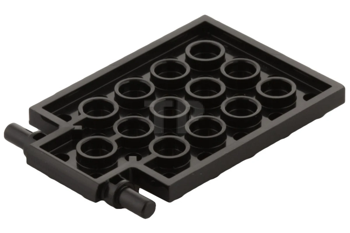 LEGO&reg; 6057903 - 92099 - Plate 4 x 6 with Trap Door Hinge (Long Pins)