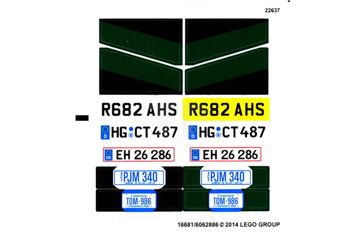 LEGO&reg; 6062886 - Sticker for Set 10242 - Sheet 1