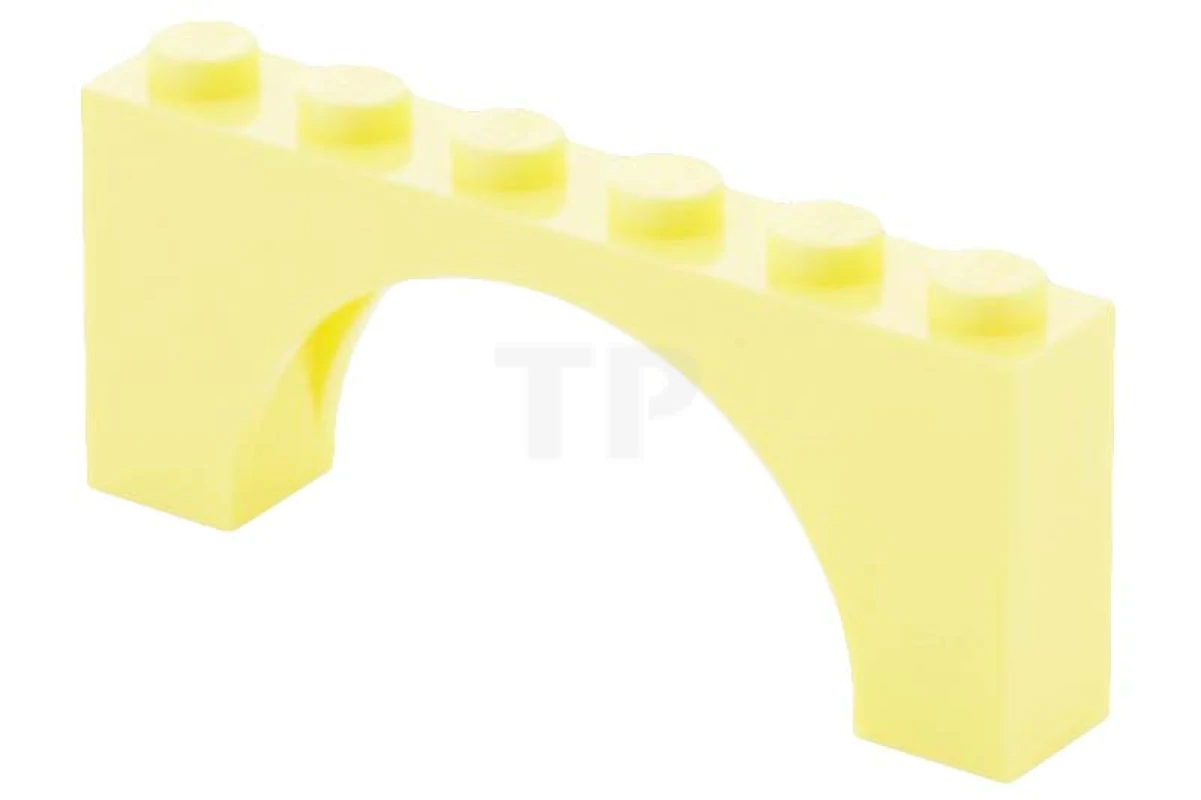 LEGO&reg; 6082832 - 12939 - Brick 1 x 6 x 2 Arch - Thin Top without Reinforced Underside
