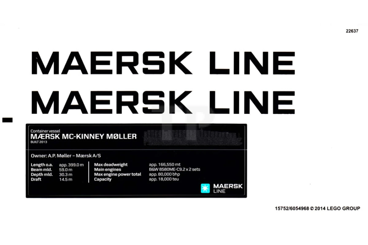 LEGO&reg; 6054968 - Sticker for Set 10241 - Sheet 1