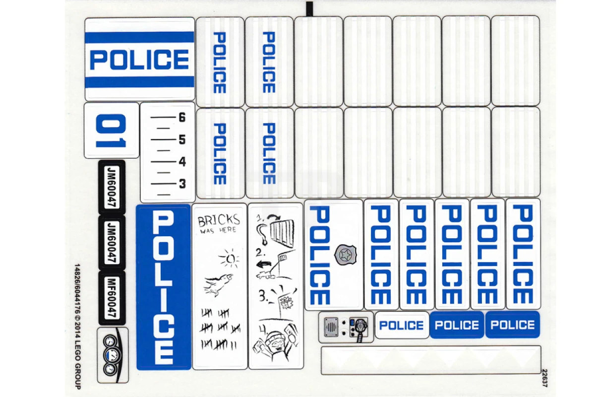 LEGO&reg; 6044176 - Sticker for Set 60047