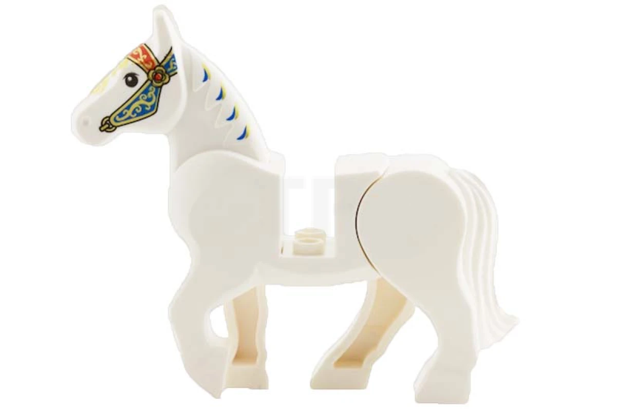 LEGO&reg; 6038711 - 10352c01pb05 - Horse, Moveable Legs with Bridle Pattern