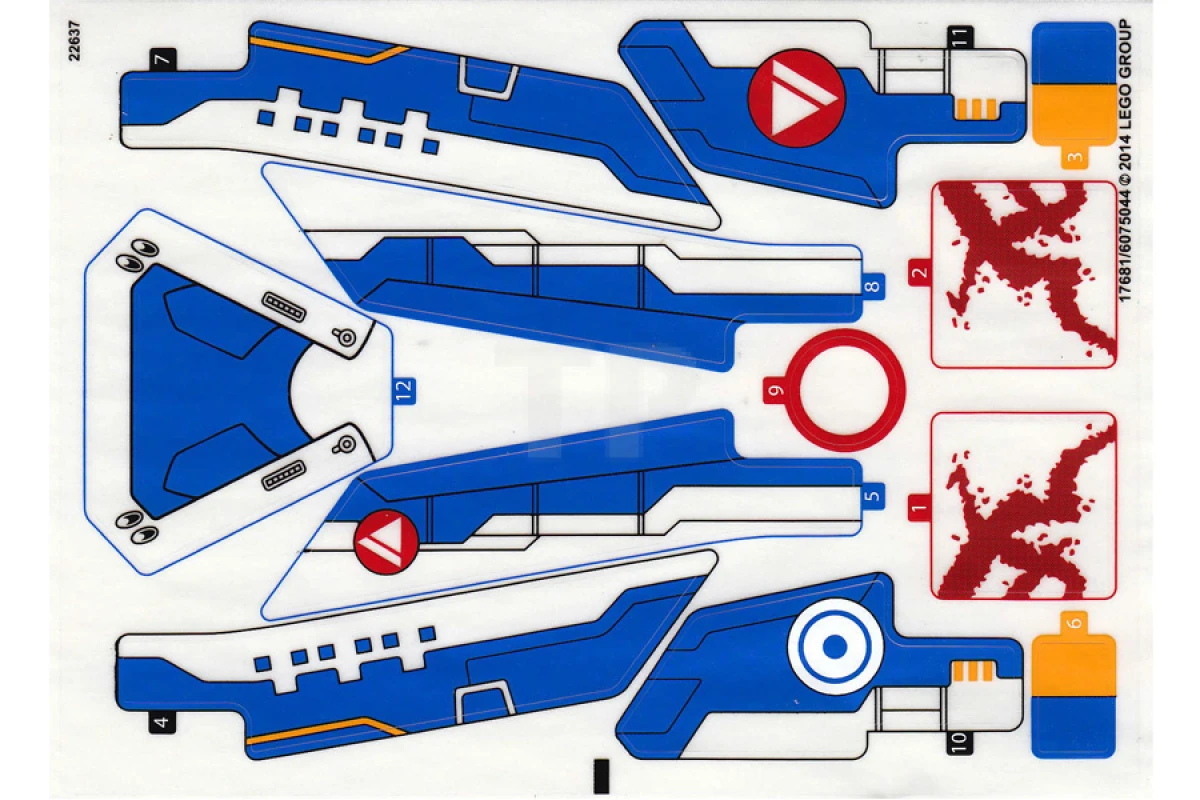 LEGO&reg; 6075044 - Sticker for Set 76021