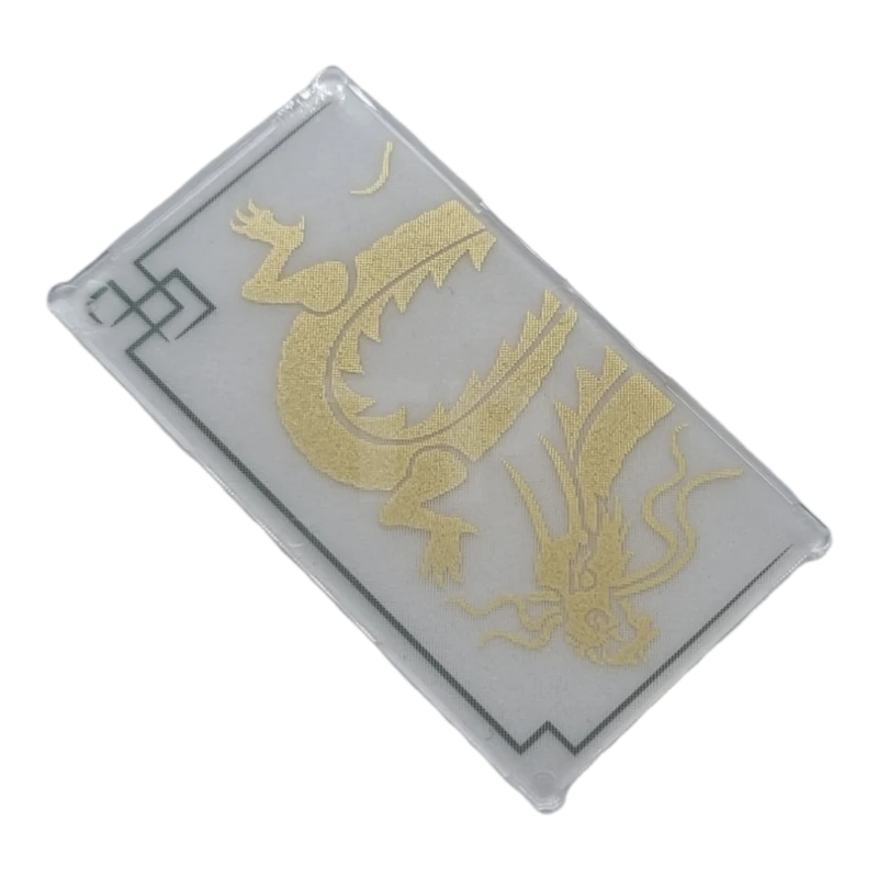 LEGO&reg; 6075631 - 57895pb023 - Glas voor Raam 1 x 4 x 6 met Drakenpatroon in het midden