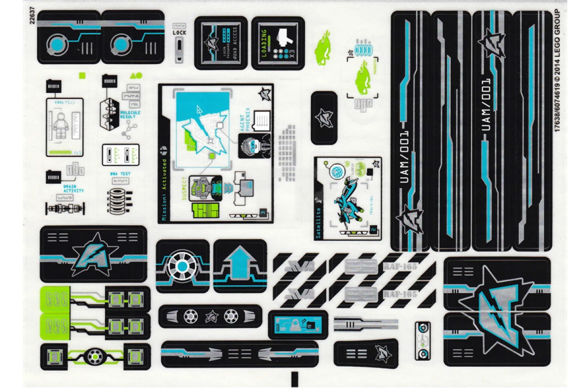 LEGO&reg; 6074619 - Sticker for Set 70165